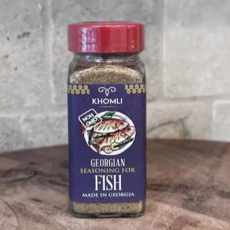 Fish, Georgian Seasoning, Net Wt. 3.52 oz (100g), Khomli Brand