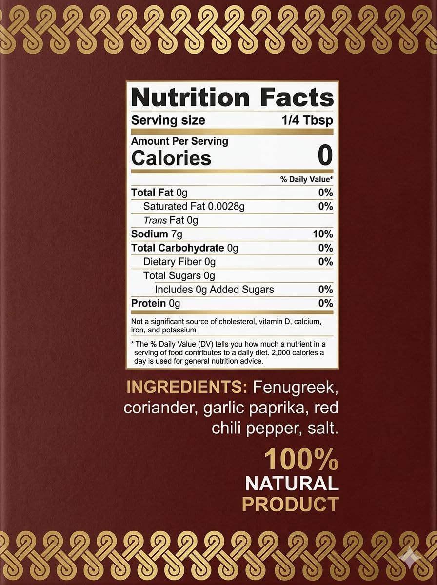 Gourmet BBQ Rub Seasoning (2.47 oz, 70g) – All-Natural Sweet and Savory Spice Blend – Premium Flavor for All Meats, Grilling, and Everyday Cooking – Gluten-Free